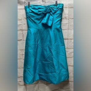 Elegant Blue Strapless‎ Dress